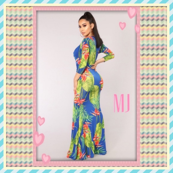 🎀NWOT🎀Tropics Print Dress🎀 - Picture 3 of 3